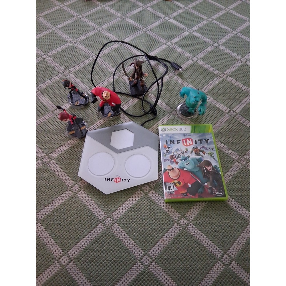 Disney Infinity Starter Pack Xbox 360 Tested Three Figures Portal Game